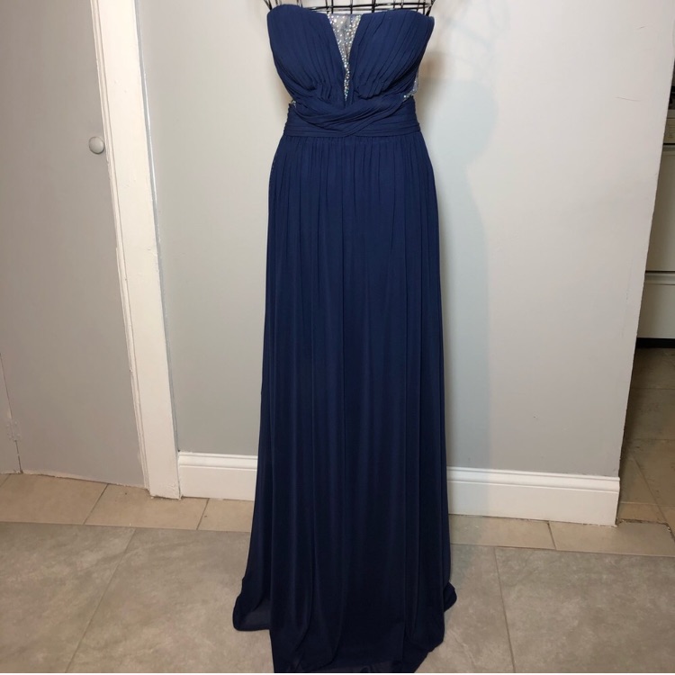 Jvn By Jovani Navy Gown